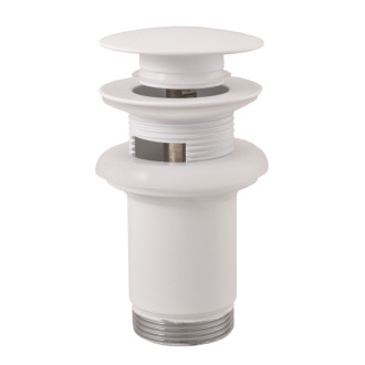 RAV SLEZÁK Výpusť umývadlová CLICK-CLACK 5/4", Biela matná MD0484BMAT