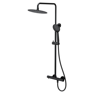 Sprchová súprava Cersanit Zen s termo batériou čierna gun metal, S951-783