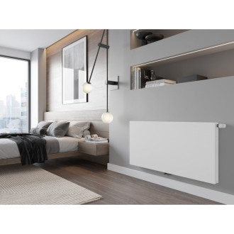 Doskový radiátor Mexen Flat CCF21 300 x 600 mm, spodné stredové pripojenie, 378 W, biely - W6C21F-030-060-00