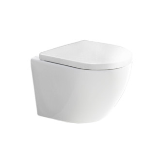 Mereo WC závěsné kapotované, RIMLESS, 490x370x360, keramické, vč. sedátka CSS126