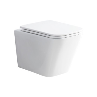 Mereo WC závěsné kapotované, RIMLESS, 490x340x350, keramické, vč. sedátka
