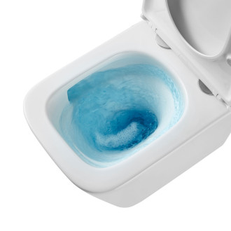 Mereo WC závěsné kapotované, Smart Flush RIMLESS, 490x340x350, keramické, vč. sedátka CSS118S