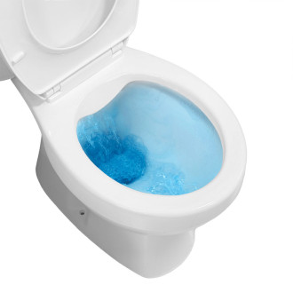 Mereo WC kombi, RIMLESS, zadní odpad s armaturou