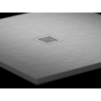 Sprchová vanička obdĺžniková Ravak Slate Pro 100x80 cm liaty mramor smoke grey XA03A43O010