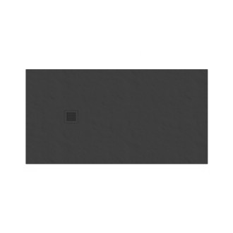Sprchová vanička obdĺžniková Ravak Slate Pro 160x90 cm liaty mramor čierna XA03S733010