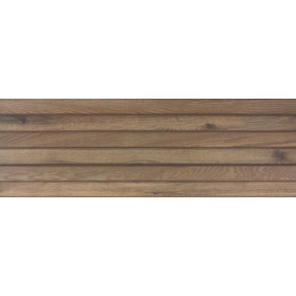 Obklad Rako Base hnedá 30x90 cm reliéfna WR1VN434.1
