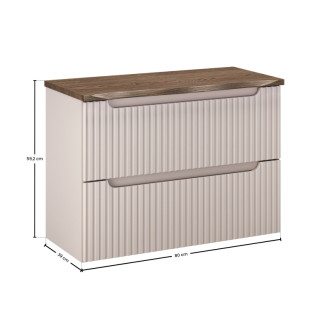 Comad SET-NOC B NAT CASELLA 80CM Nábytková sestava 80 cm s deskou