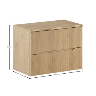 Comad SET-NC B NAT CREMONA 80CM Nábytková sestava 80 cm s deskou