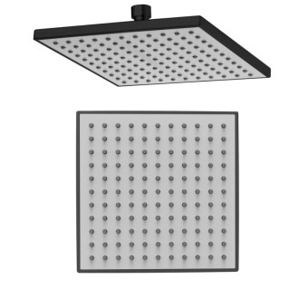 Hlavová sprcha, 200x200mm, ABS/čierna mat SC164B