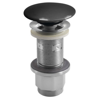 Umývadlová výpusť 5/4“, click-clack, betónová zátka, 10-80mm, antracit pololesk AS916