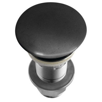 Umývadlová výpusť 5/4“, click-clack, betónová zátka, 10-80mm, antracit pololesk AS916