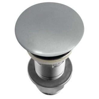 Umývadlová výpusť 5/4“, click-clack, betónová zátka, 10-80mm, šedá pololesk AS917