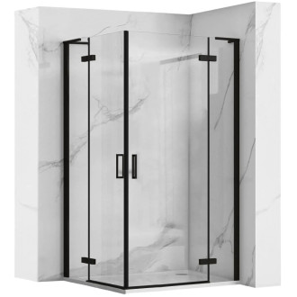 REA Sprchová kabína Hugo Double Black 100x100 KPL-K6602