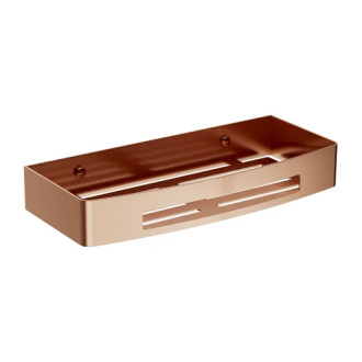Omnires UNI sprchový košík, 30x5x13 cm, brúsená meď UN10331CPB