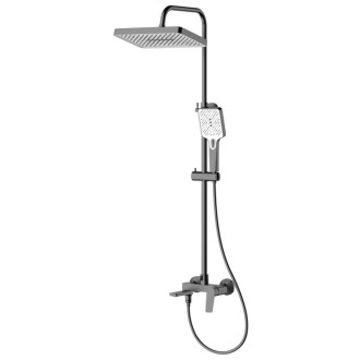 FLERY sprchový stĺp s pákovou batériou, otočné ramienko, gun metal FY690GM