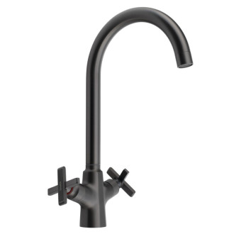XELLA stojanková drezová batéria, gun metal XE603GM