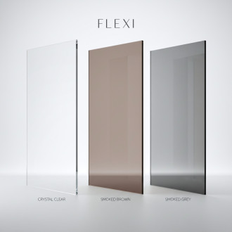Rea Flexi Brown / Black 120 Sprchová zástena KPL-K99170
