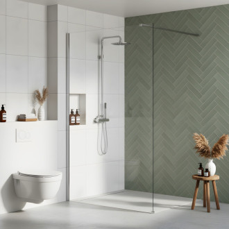 REA Sprchová zástena Flexi Transparent / Chrome 70 KPL-K99068
