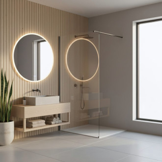 REA Sprchová zástena Flexi Transparent / Titan 70 KPL-K99468