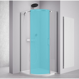THRON KOMPONENT štvrťkruhová sprchová zástena 900x900mm, číre sklo, ľavá TL2690BL