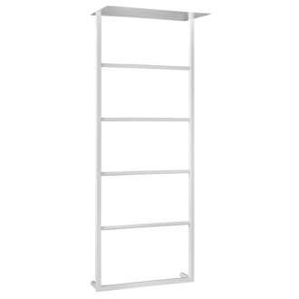 SKA nástenný sušiak uterákov s policou 454x1184x252mm, biela mat SKA711