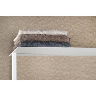 SKA nástenný sušiak uterákov s policou 454x1184x252mm, biela mat SKA711