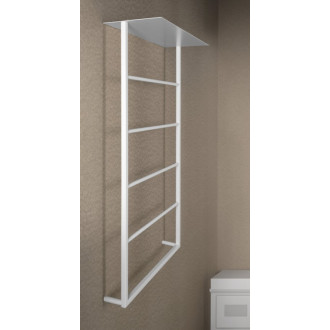 SKA nástenný sušiak uterákov s policou 454x1184x252mm, biela mat SKA711