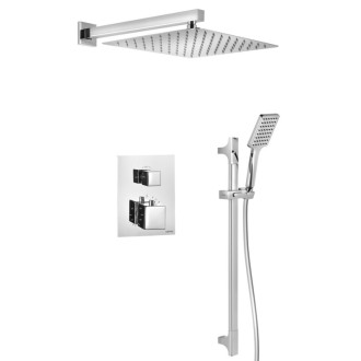 Podomietkový sprchový set s termostatickou batériou, box, 2 výstupy, chróm 1102-32-21