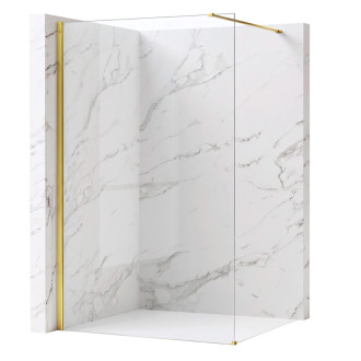 REA Sprchová zástena Flexi Transparent / Gold 70 KPL-K99568