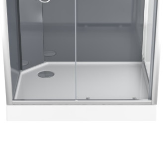 Sprchový box obdĺžnik 100x80 cm SAT Project SATPROBOX10080CRT