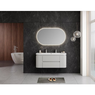 Kúpeľňová skrinka s umývadlom Naturel Shelley 119x50x45 cm biela mat SHELLEY120W