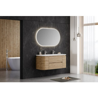 Kúpeľňová skrinka s umývadlom Naturel Shelley 119x50x45 cm dub mat SHELLEY120OAK