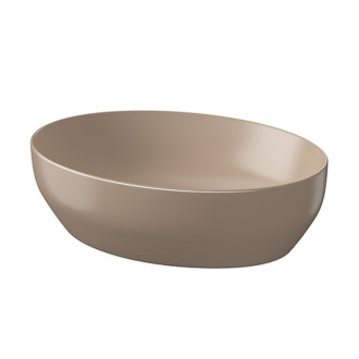 Umývadlo Cersanit Farba 50 na dosku oválne, cappuccino mat, K712-021