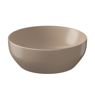 Umývadlo Cersanit Farba 40 na dosku kruhové, cappuccino mat, K712-035