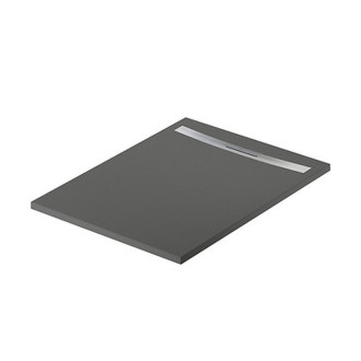 Sprchová vanička Cersanit Kontra 120x90 obdĺžniková, graphite, kryt oceľ, S207-011