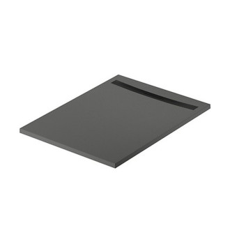 Sprchová vanička Cersanit Kontra 120x90 obdĺžniková, graphite, kryt čierny, S207-014