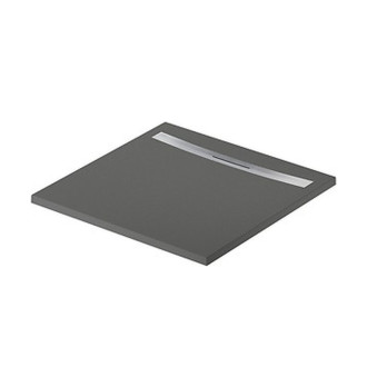 Sprchová vanička Cersanit Kontra 90x90 štvorcová, graphite, kryt oceľ, S207-024
