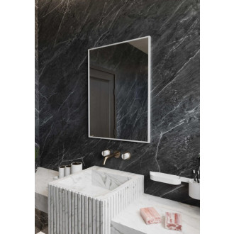 NOTION SLIM zrkadlo v ráme 60x80cm, biela mat NT860W