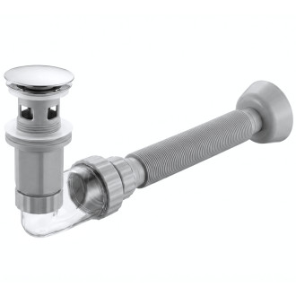 Rea Umývadlový sifón s univerzálnym výpustom click-clack REA Flow Chrome REA-A9490