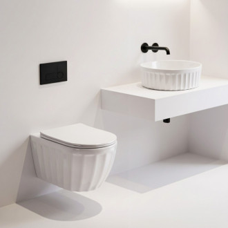 Rea WC misa bez splachovacieho okruhu Rea Duo White REA-C3005