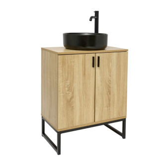 Kúpeľňová skrinka s umývadlom Ceramia Easy 60x73x36 cm svetlý dub lesk EASYUMDB1