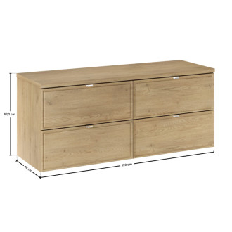 Comad SET-TEC B CREMONA 120CM Nábytková zostava 120 cm s doskou