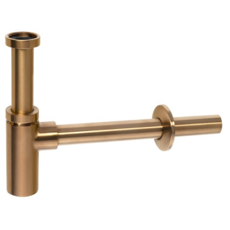 Umývadlový sifón 5/4", odpad 32mm, okrúhly, meď mat SI521