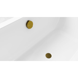 Vaňová súprava s napúšťaním, bovden, dĺžka 1000mm, zátka 72mm, zlato mat 71855.91
