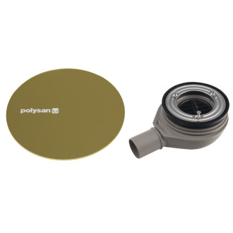 MIRAI vaničkový sifón, priemer 90mm, DN40, krytka zlato 72730G