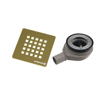 TRENECA vaničkový sifón, priemer otvoru 90mm, DN40, krytka zlato 84999.90