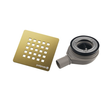 TRENECA vaničkový sifón, priemer otvoru 90mm, DN40, krytka zlato mat 84999.91