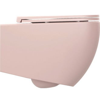 INFINITY závesná WC misa, Rimless, 36,5x53cm, ružová Salmon 10NF02005-2S