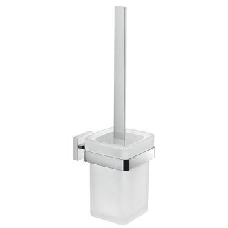 ELBA WC kefa závesná, mliečne sklo, chróm A033313