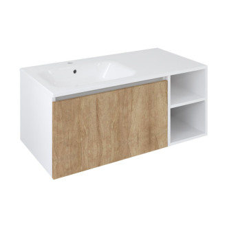 LOREA skrinka 100x46x51, 5cm (70+30Pcm), ľavá, dub alabama/biela mat LE070-2231-L-12